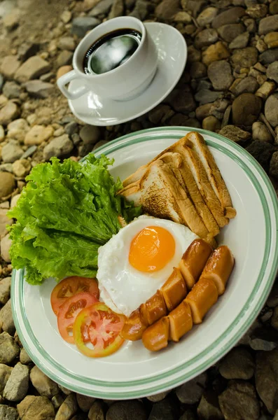 Desayuno inglés (comida y bebida)  ) — Foto de Stock
