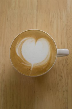 sıcak kahve latte' sanat