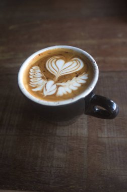 sıcak kahve latte' sanat