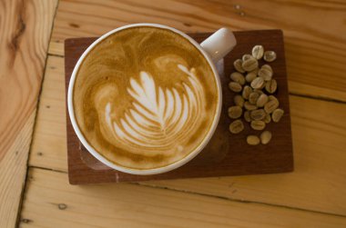 sıcak kahve latte' sanat