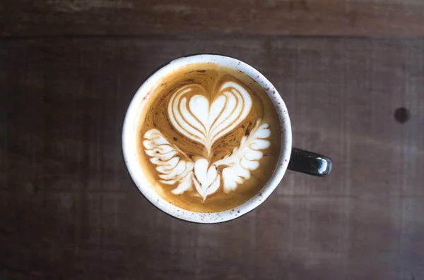 Kopi panas latte 'seni — Stok Foto