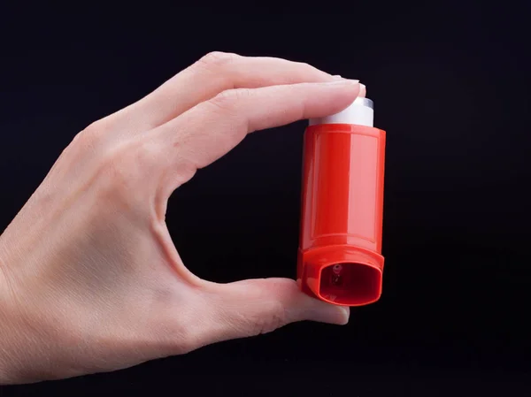 Hörghurut asztma inhalátor — Stock Fotó