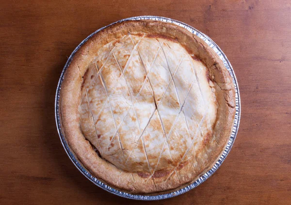 Délicieuse tarte au saumon maison — Photo