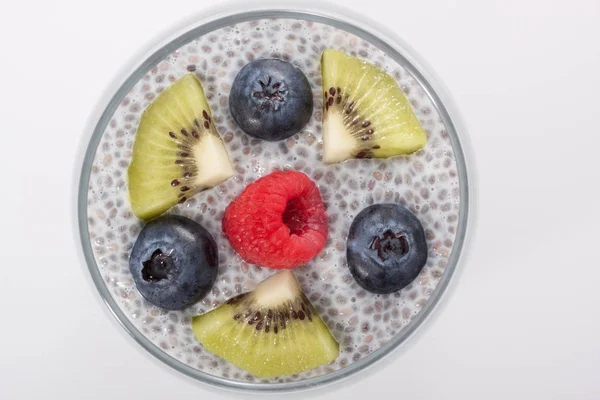 佳肴配新鲜水果的健康早餐 图库图片