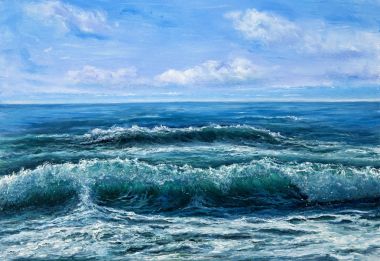 Bir okyanus dalgaları