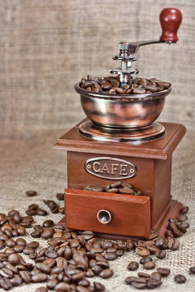 Vintage coffee mill — Stok fotoğraf