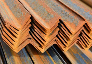 Açı çelik endüstriyel bir peyzaj