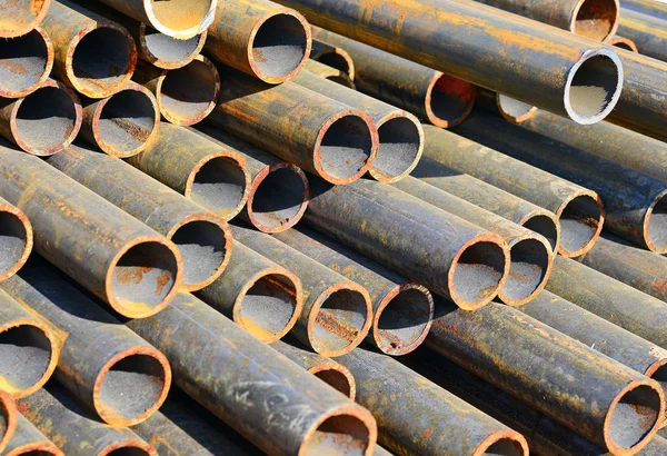 Steel Pipes Industrial Landscape — Stock Photo, Image