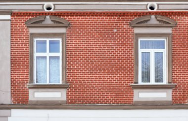 İçinde belgili tanımlık arka plan fotoğraf eski bir bina cephe parçası. Pencere. 