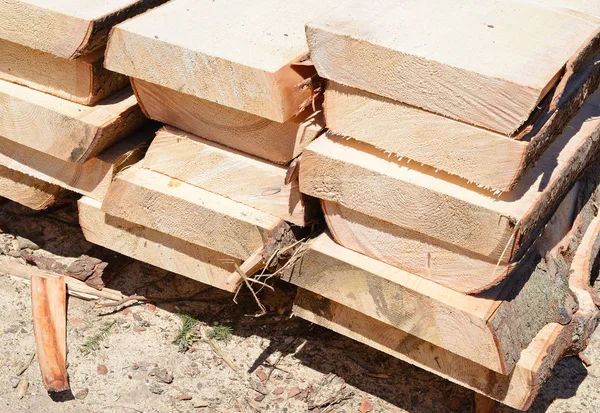 Edging Board Stacks — Stock Photo, Image