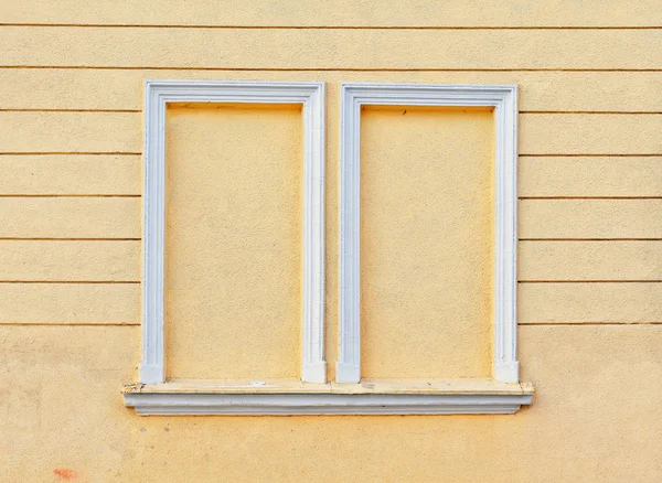 Fragment Průčelí Staré Budovy Pozadí Fotografie Okno — Stock fotografie