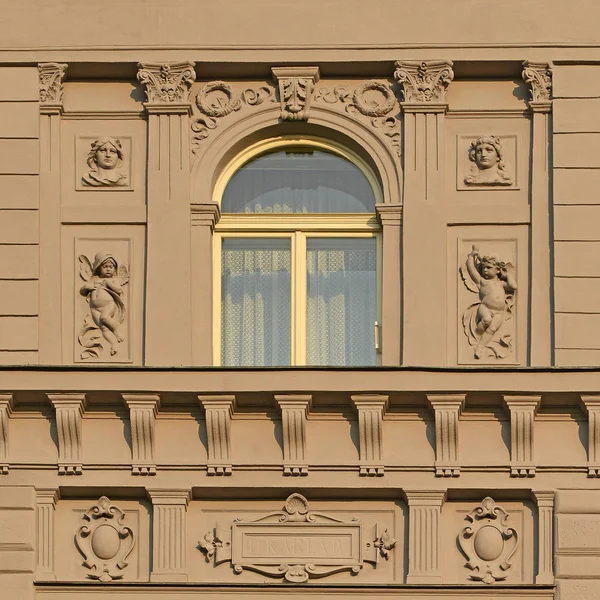 Ventana Edificio Antiguo Praga 2018 — Foto de Stock