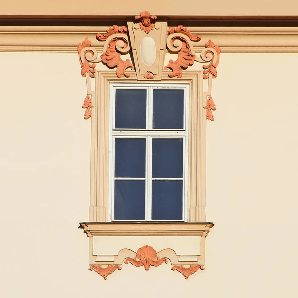 Janela Edifício Antigo Praga 2018 — Fotografia de Stock