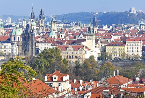 Praga República Checa Octubre 2019 Vista Ciudad Vieja Desde Arriba — Foto de Stock