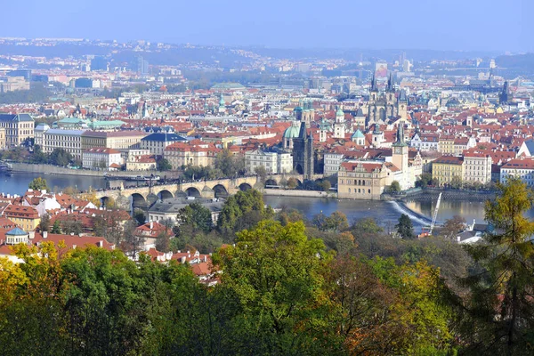 Prag Çek Cumhuriyeti Ekim 2019 Yukarıdan Eski Şehre Bakış — Stok fotoğraf