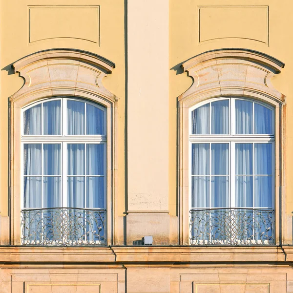 Janela Edifício Antigo Dresden República Federal Alemanha 2019 — Fotografia de Stock