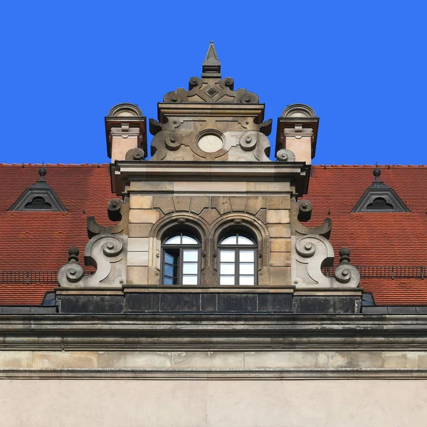 Window of an ancient building. Dresden, Federal Republic of Germany, 2019.