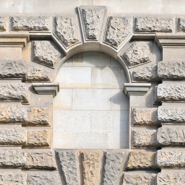 Janela Edifício Antigo Dresden República Federal Alemanha 2019 — Fotografia de Stock