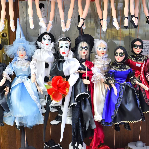 Dolls Venetian Carnival Costumes — ストック写真