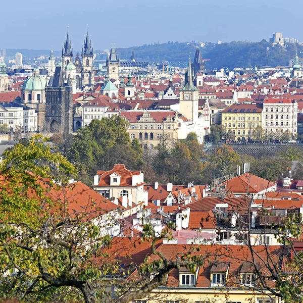 Praga República Checa Octubre 2019 Vista Ciudad Vieja Desde Arriba — Foto de Stock