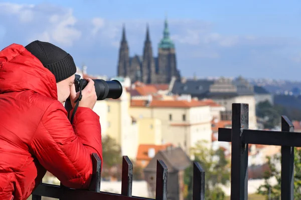 Prague Czech Republic October 2019 Tourist Observation Deck — 스톡 사진