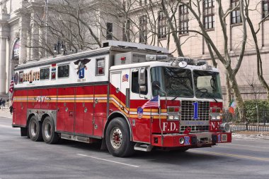 New York, Amerika Birleşik Devletleri 8 Mart 2019, Fdny itfaiye kamyonu..