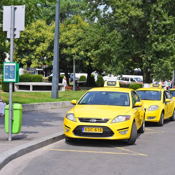 Budapest Ungern Juli 2019 Taxistånd — Stockfoto