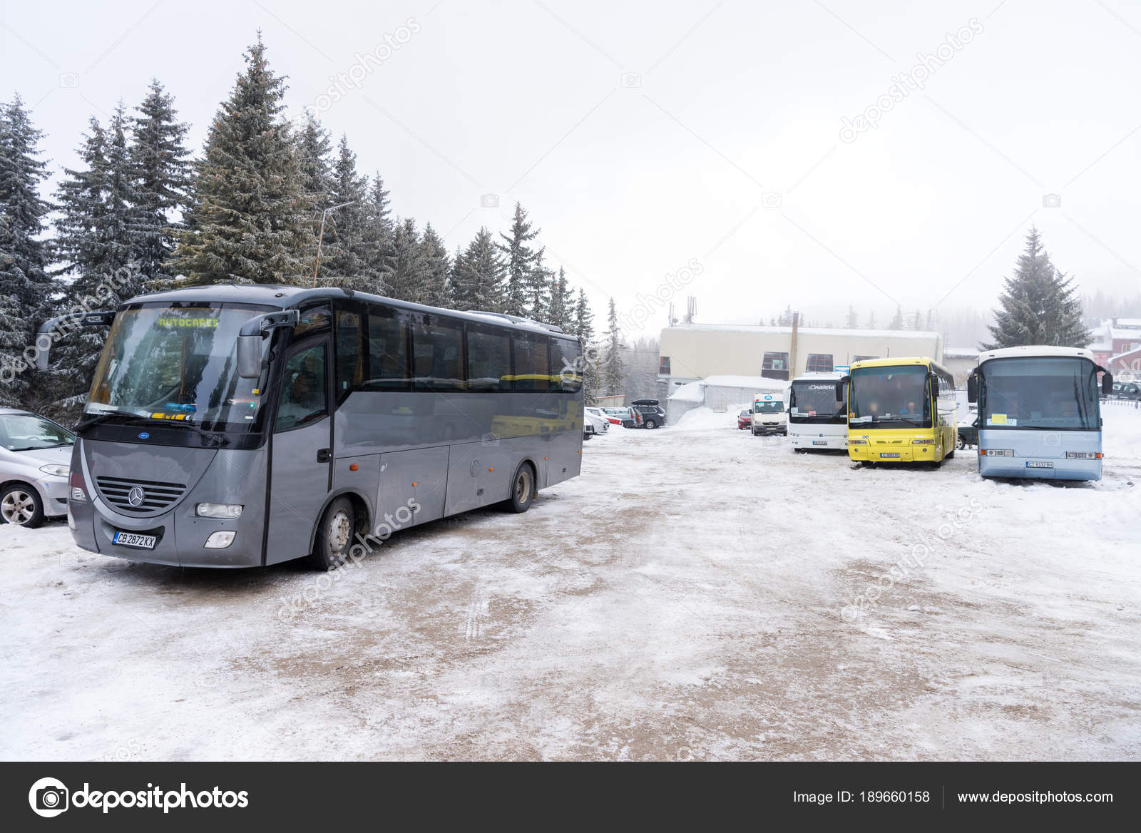 Автобус Зимой Фото