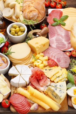 Peynir ve meze çeşitli yönetim kurulu ayarla