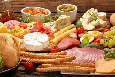 Peynir ve meze çeşitli yönetim kurulu ayarla