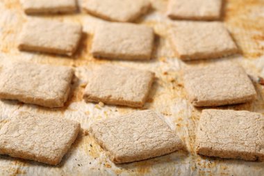 Antika arka plan üzerinde çıtır kurabiye