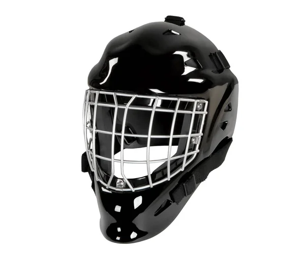 Hokejová Brankářská helma maska izolovaných na bílém pozadí — Stock fotografie