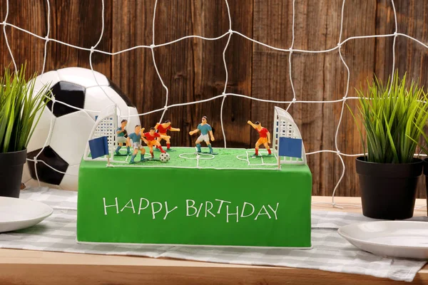 Doğum günü futbol pastası parti veya Resepsiyon