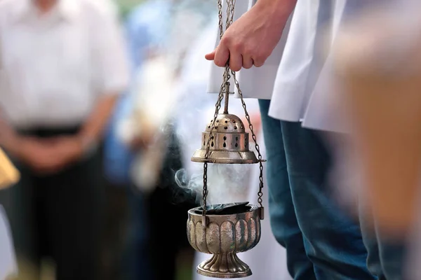 Incense during Mass celebration — Stock Photo, Image