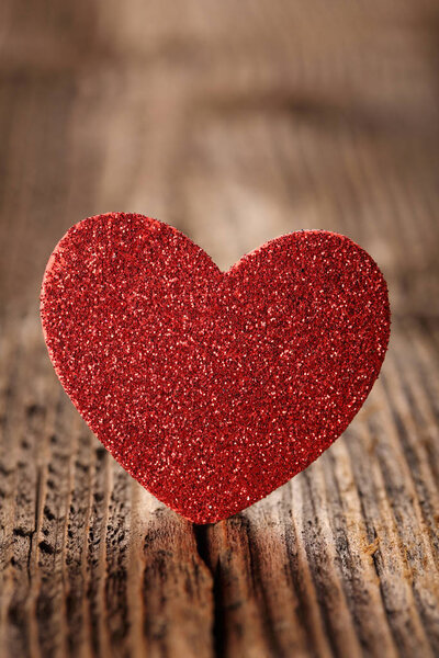 valentines day card with heart and empty space for text