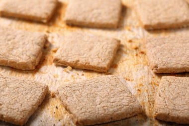 Antika arka plan üzerinde çıtır kurabiye