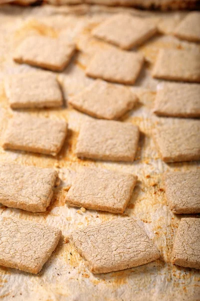 Antika arka plan üzerinde çıtır kurabiye