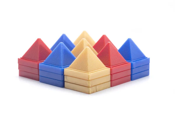 Pezzi piramidali astratti — Foto Stock