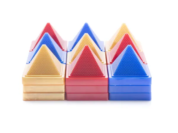 Konzept Pyramidenfarben — Stockfoto