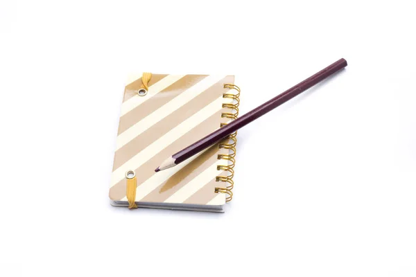 Small brown notebook — Stock Photo, Image