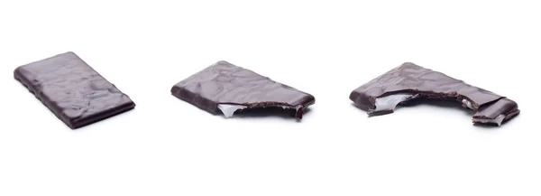 Tres porciones de chocolate de menta — Foto de Stock