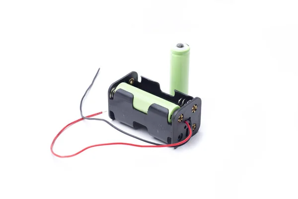 Pemegang Baterai Ukuran Untuk Memasok Daya Peralatan Apapun — Stok Foto