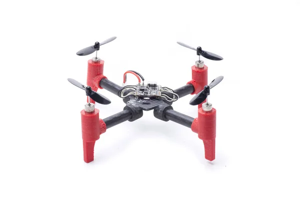 Diy Mini Drone Met Geborstelde Motoren Frame Gemaakt Met Printer — Stockfoto