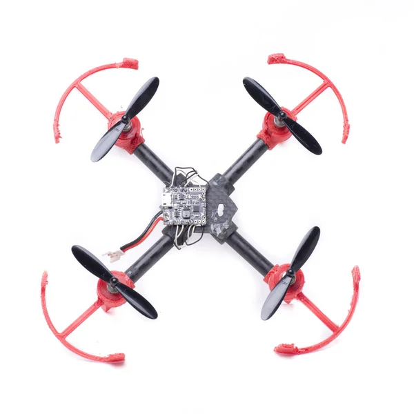 Mini Drone Bricolage Avec Moteurs Brossés Cadre Fait Avec Imprimante — Photo