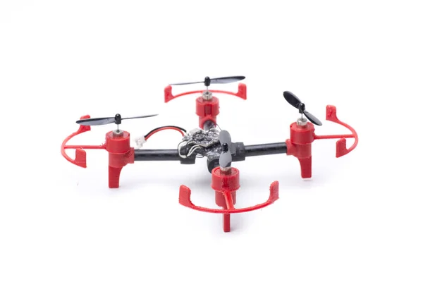 Diy Mini Drone Met Geborstelde Motoren Frame Gemaakt Met Printer — Stockfoto