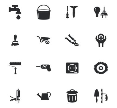 İnşaat ve onarım Icons set
