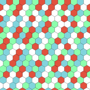 Vektör altıgen sorunsuz arka plan