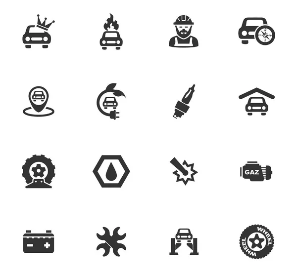 Conjunto de iconos de servicio de coche — Archivo Imágenes Vectoriales
