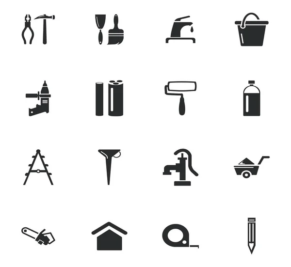 Construction and repair icons set — Stock Vector