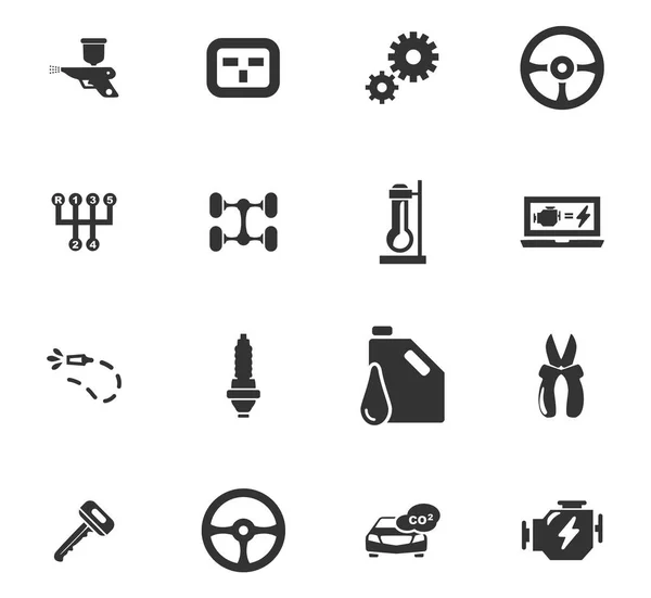 CAR SERVIÇO ICON SET —  Vetores de Stock